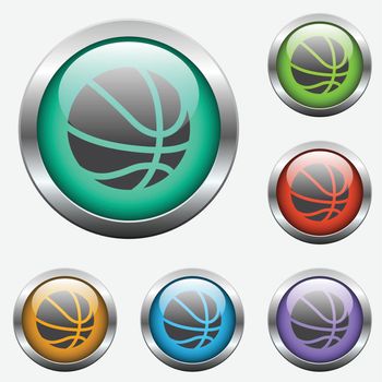 basketball glass buttons