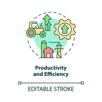 Productivity and efficiency concept icon