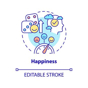 Happiness concept icon
