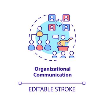 Organizational communication concept icon