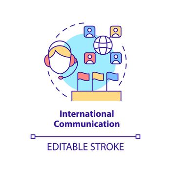 International communication concept icon