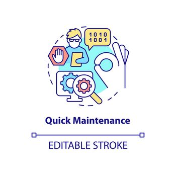 Quick maintenance concept icon