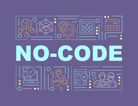 No code word concepts purple banner