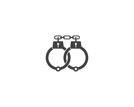 Handcuffs vector icon