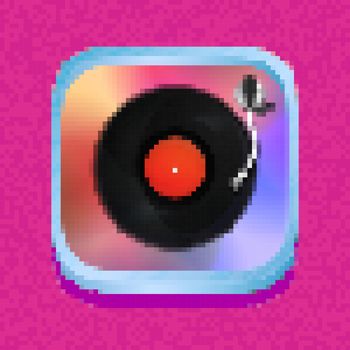 Pixel art DJ icon
