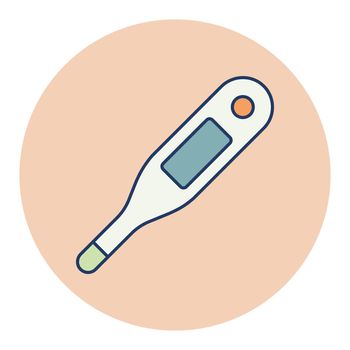 Electronic medical thermometer vector icon