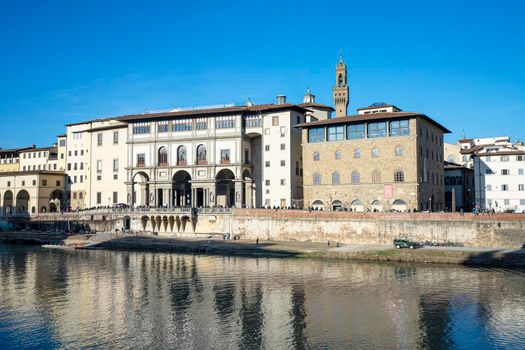 The Uffizi palace in Florence, Italy