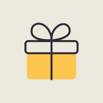 Gift vector icon. E-commerce sign