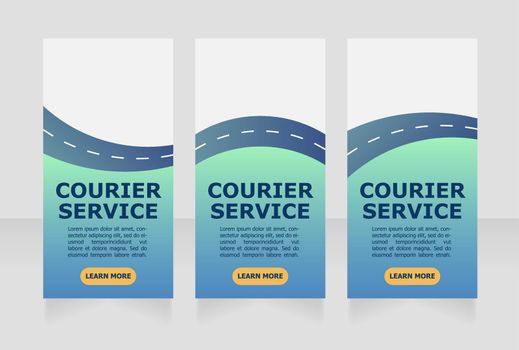 Express delivery promotional web banner design template