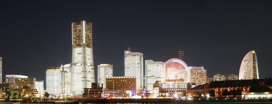 Yokohama Night Scene (Panorama)