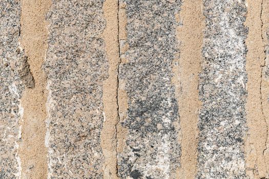Closeup of grey granite 