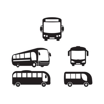 Bus Icon, Bus Vector Art Illustration template design