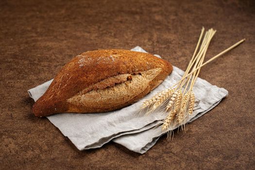 Loaf of Jerusalem artichoke wheat rye bread