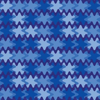 A seamless pattern on a square background is a patchwork mat made of different colored spots