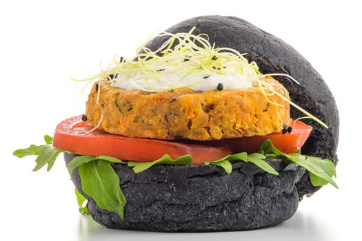 Tasty grilled veggie burger