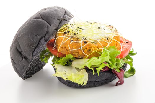 Tasty grilled veggie burger