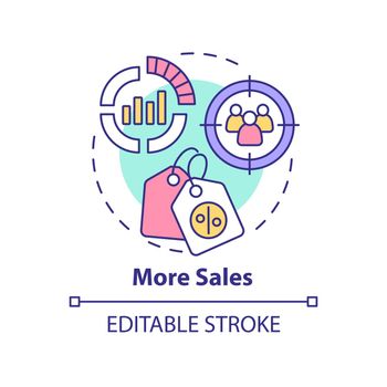 More sales concept icon