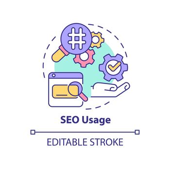 SEO usage concept icon