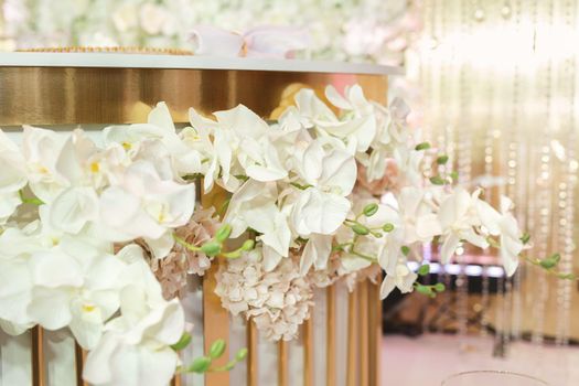 Floral decorations for holidays and wedding dinner.