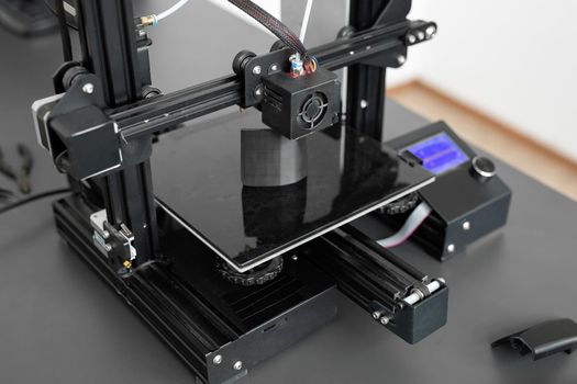 3D printing machine operation in the laboratory.