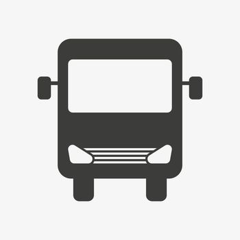 Bus vector icon isolated on white background