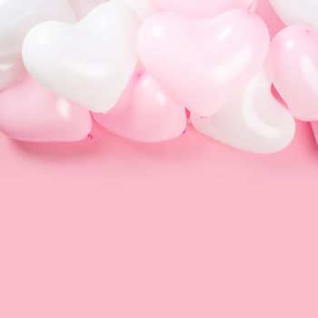 Valentine day heart balloons