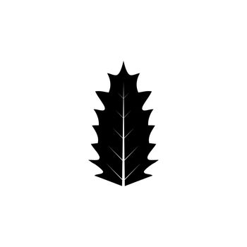 Dandelion Leaf, Taraxacum Blowball Leaves. Flat Vector Icon illustration. Simple black symbol on white background. Dandelion Leaf, Taraxacum Leaves sign design template for web and mobile UI element.