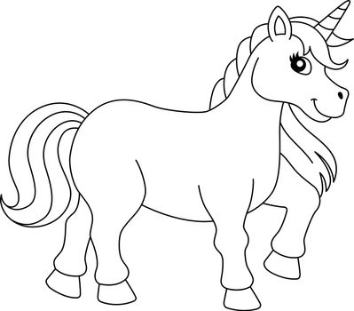Unicorn Walking On The Rainbow Coloring Page