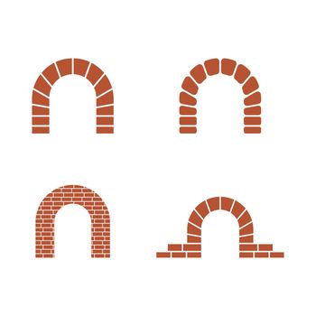 Brick wall logo vector 
