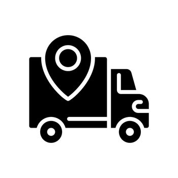Shipping regions black glyph icon