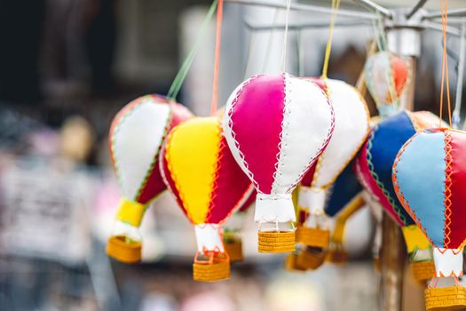 Handmade souvenirs in form of balloons