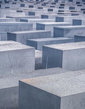 Concrete slabs of Holocaust Memorial