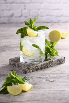Refreshing summer cocktail mojito