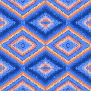 Ethnic zigzag pattern in retro colors