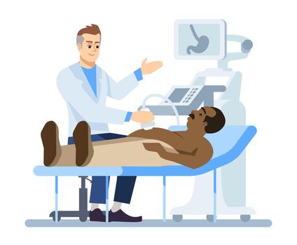 Medical procedure semi flat RGB color vector illustration