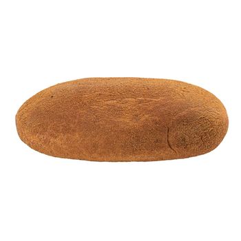 Isolated fresh baked loaf of peasant bread