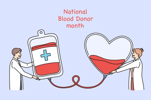 National blood donor month concept