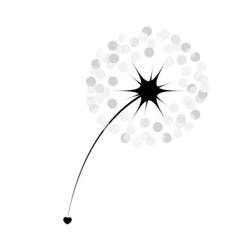 Abstract dandelion background  vector illustration