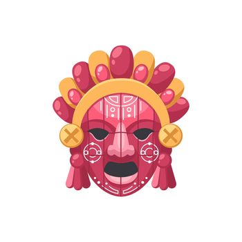 Maya Female Mask Composition