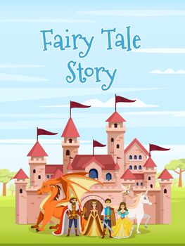 Cartoon Fairy Tale Characters Poster