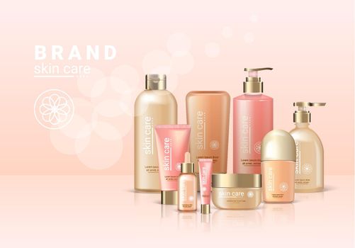 Cosmetic Brand Packages Composition