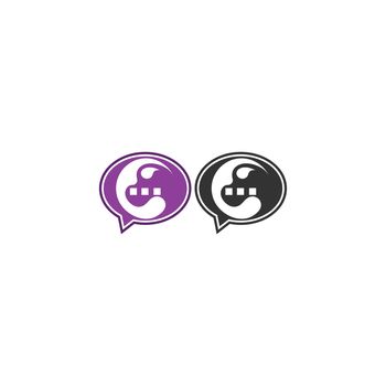 Bubble chat grape icon