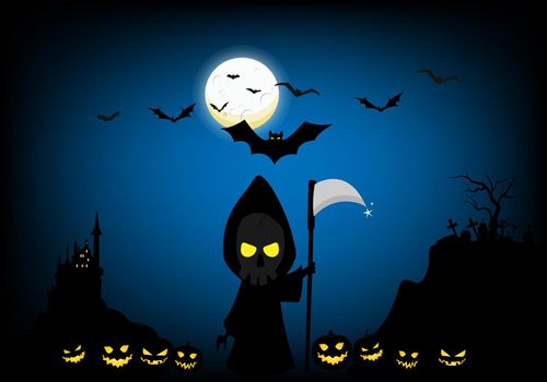 Soul Hunters come out on Halloween night. Along with pumpkins, ghosts, bats on the night of the full moon.