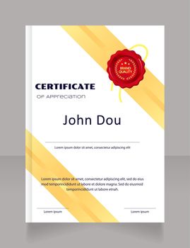 Bachelor of economics certificate design template