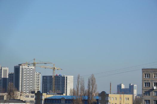 Panorama of new development in the established city