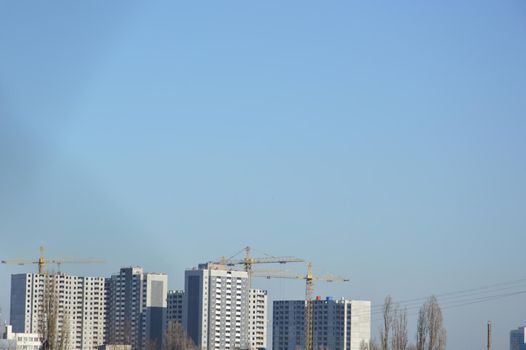 Panorama of new development in the established city