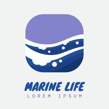 Wave logo brand concept design