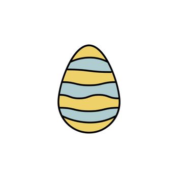 easter eggs, decoration line colored icon. Signs and symbols can be used for web, logo, mobile app, UI, UX