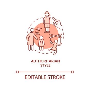 Authoritarian style terracotta concept icon
