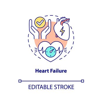 Heart failure concept icon